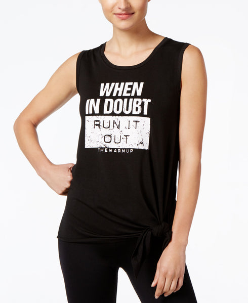 Jessica Simpson The Warm Up Juniors Tie Hem Tank Top
